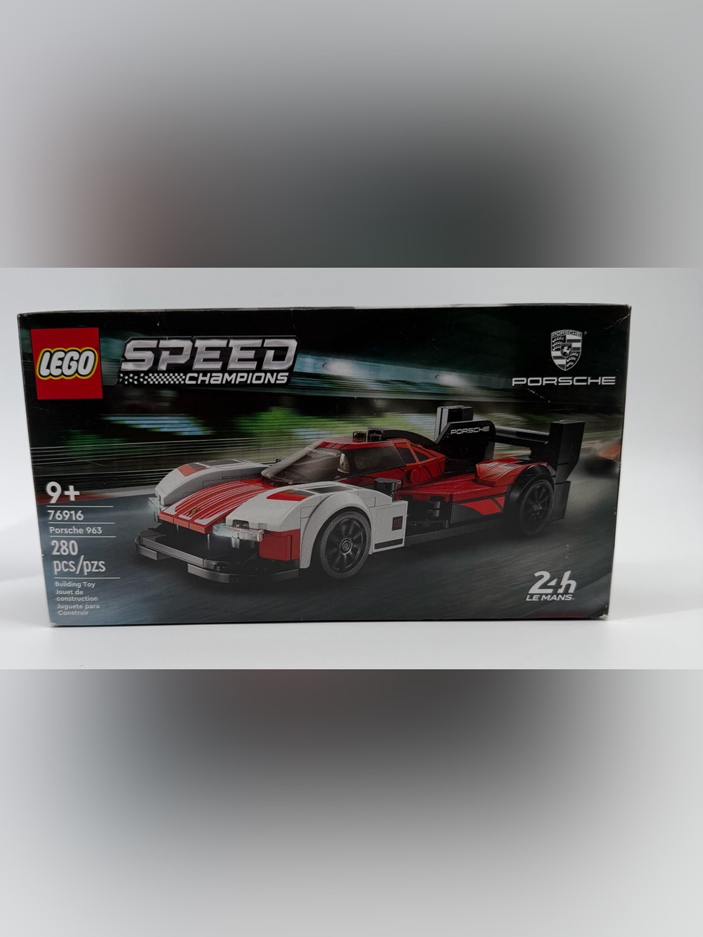 LEGO Speed Champions Red & White Porsche 963 Building Set